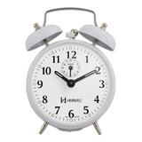Despertador Relógio Corda Retro Mecânico Aço Antigo Vintage