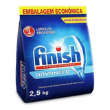 Detergente Em Pó Lava Louças Finish Limpeza Advanced 2,5kg