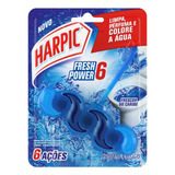 Detergente Sanitário Bloco Frescor Do Caribe Harpic Fresh Power 6