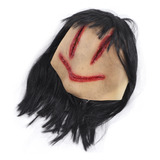 Devil Mask Halloween Ghost Scary Weird Horror Long Hair For