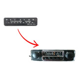 Dial Em Acrílico Para Motorádio Rádio Volkswagen