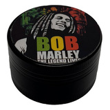 Dichavador Metal 3parte Bob Marley Sortido Compacto Portátil
