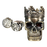 Dichavador Triturador Moedor De Metal Rei Caveira Top Full