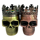 Dichavador Triturador Moedor De Metal Rei Caveira Top