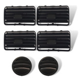 Difusor De Ar Painel Gol Saveiro Parati G3 Kit 6 Peças Preto