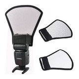Difusor Rebatedor Pá Rígido Para Flash Speedlight Universal 