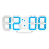 Digital 3d Led Relógio De Parede Despertador Snooze 12/24