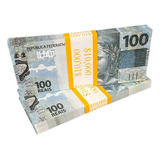 Dinheiro Fake 100 Reais Realista Tamanho Real
