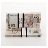 Dinheiro Fake De 200 Reais Tamanho Real Sem Valor