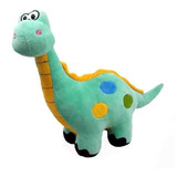 Dinossauro De Pelúcia Verde 32 Cm Alt Antialérgico Lavável