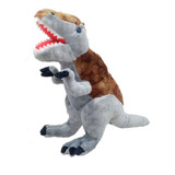Dinossauro Pelúcia Rex Cinza 25 Cm Altura