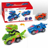 Dinossauro Que Transforma Em Carro Led Com Luz Som Brinquedo