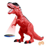 Dinossauro T-rex Bota Ovo Anda Projetor