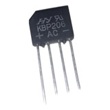 Diodo Ponte Kbp206g Kbp206 Kit C/2 Pçs Originais