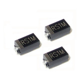 Diodo Retificador Rs1m Fast 1a 1000v Smd Do214 (100 Peças)