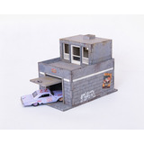 Diorama Garagem Paddock - Escala 1/64 Kit Mdf