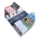 Diorama Maquete 1/64 Mini Cidade Recortar E Montar Oficina 