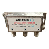 Diplexer Advansat - Misturador Vhf / Uhf + Satélite