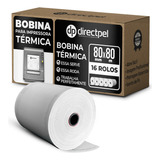 Directpel Bobina Termica Amarela 80x80 - Caixa C/ 16 Rolos