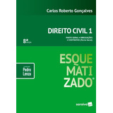 Direito Civil 1 Esquematizado - Saraiva, De Pedro Lenza. Editora Saraiva, Capa Mole, Edição 8 Em Português