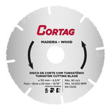 Disco Corte Cortag Tungstenio Para Madeira 110mm