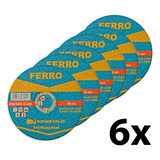 Disco Corte Fino Inox Ferro 110mm Diametalic 6 Unidades