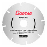Disco De Corte Madeira 110mm 4.3/8 Cortag