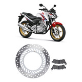 Disco De Freio + Pastilha Dian Cb 300r Abs Ano 2009 Até 2015