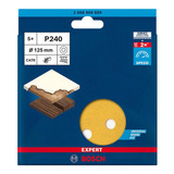 Disco De Lixa Bosch Expert C470 125mm G240, 5 Peças