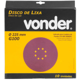 Disco De Lixa C/ Velcro Perf.