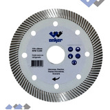 Disco Diamantado 110mm Turbo Ultra Fino Corte Porcelanato Cor Branco