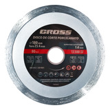 Disco Diamantado Fino 7 Pol 180mm Para Porcelanato Gross Cor Cinza