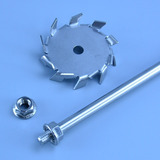 Disco Dispersor Hélice Cowles 60 Mm Inox 304 Haste Furadeira