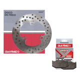 Disco E Pastilha De Freio Tenere 250 / Lander 250 Diafrag