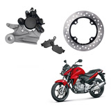 Disco Freio Traseiro E Pinça Suporte Pastilha Cb 300r S/ Abs