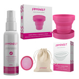 Disco Menstrual 30ml E Higienizador E Copo Esterilizador