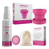 Disco Menstrual 50ml E Higienizador E Copo Esterilizador