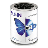 Disco Printable Dvd-r Elgin De 16x Por 100 Unidades