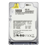 Disco Rígido Interno Western Digital Wd Av-25 Wd5000buct 500gb