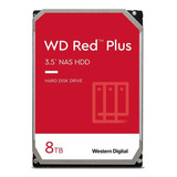 Disco Rígido Interno Western Digital Wd Red Plus Wd80efpx 8tb Vermelho
