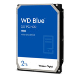 Disco Rígido Western Digital Blue, 2 Tb, 7200 Rpm, Cache De 256 Mb, Cor Azul