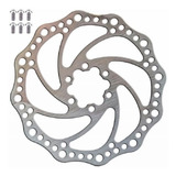 Disco Rotor Absolute 160mm Inox Freio Mec Hidr Bike 6 Furos