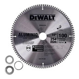 Disco Serra Circular P/ Aluminio 10  254mm 100 Dentes Dewalt
