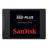Disco Sólido Interno Ssd Sandisk Sdssda-480g-g26 480gb Plus Cor Preto