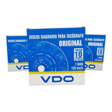Disco Tacografo Semanal Vdo 125x7 20x20 / 3 C/10 Und. Caixas