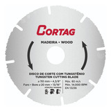 Disco Tungstenio Mármore Madeira Prego 61346 110x20mm Cortag