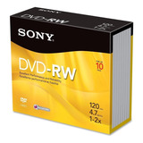 Disco Virgem Dvd-rw Sony De 2x