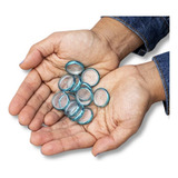 Discos G + Elástico Azul Metálico - Caderno Inteligente