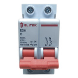 Disjuntor Bipolar Duplo 10a, 16a,20a, 25a, 32a,40a, 50a, 63a