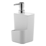Dispenser De Detergente Com Porta Esponja Pia Bancada 650ml